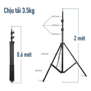 Đèn livestream Floveme cao cấp siêu sáng, chân 2m1, Size đèn 26 36 45 Hỗ Trợ Chụp Ảnh Make up, quay tiktok, bán hàng .