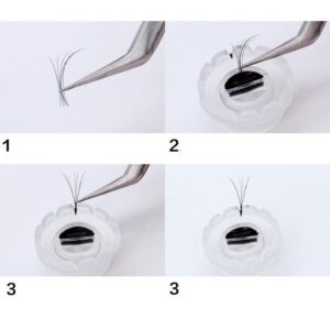 10 Nút Tạo Fan Nối Mi / Uốn MI