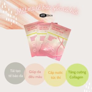 10 Gói Mặt Nạ SALMON MICROFIBER Của MTC SKIN Hàn Quốc