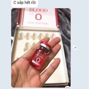 Blood O - Siêu Tế Bào Gốc Máu - Huyết Tương Tiểu Cầu [ 1 Hộp 15 Ống ] blood type O