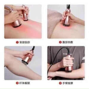 Máy hút giác Hơi, Cạo gió ion Điện tử 3 đầu Trị Liệu