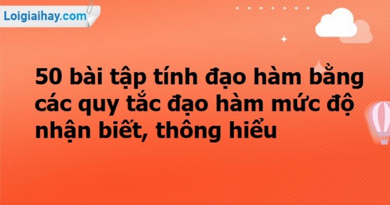 Bài tập vận dụng đạo hàm uv