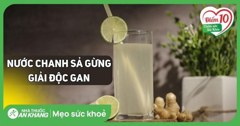 Cách pha chế nước chanh sả gừng đơn giản tại nhà