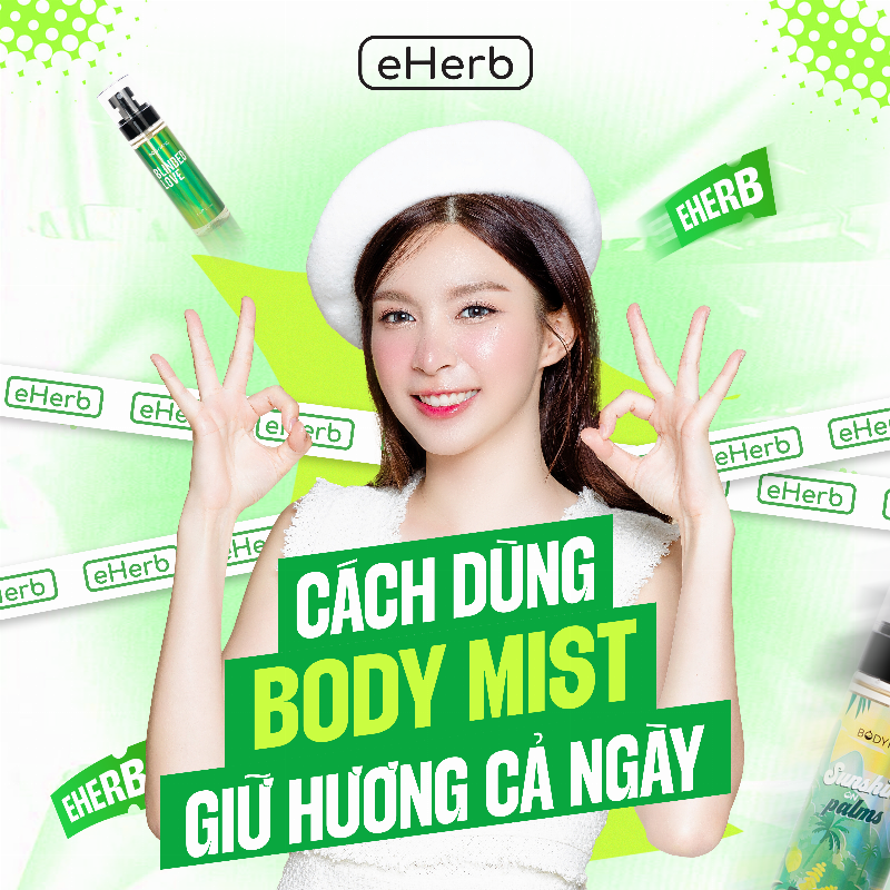 Công dụng body mist: dưỡng ẩm, sảng khoái