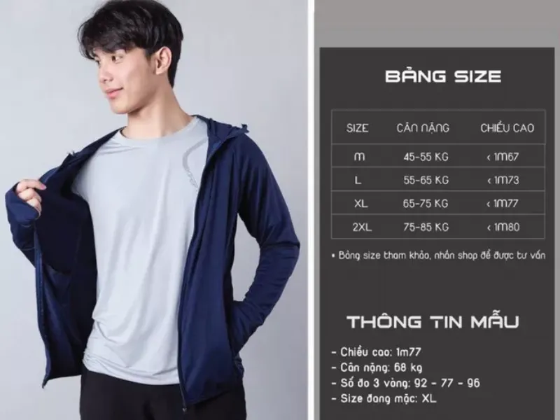 Cách chọn kích thước quần chống nắng phù hợp