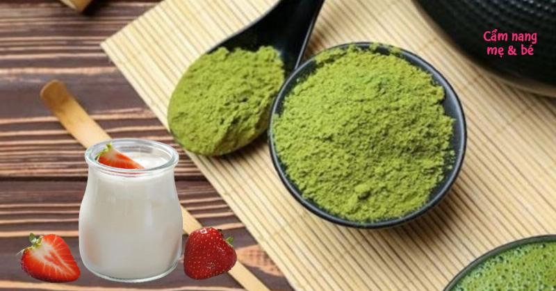 Mặt nạ trà xanh và sữa chua