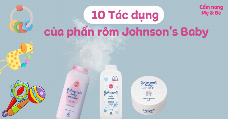 Cách sử dụng phấn rôm Johnson Baby an toàn cho bé