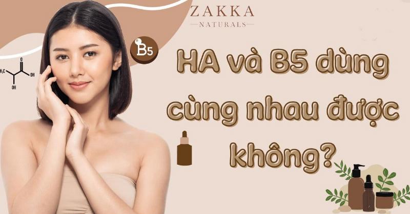 Serum HA B5 kết hợp sản phẩm khác