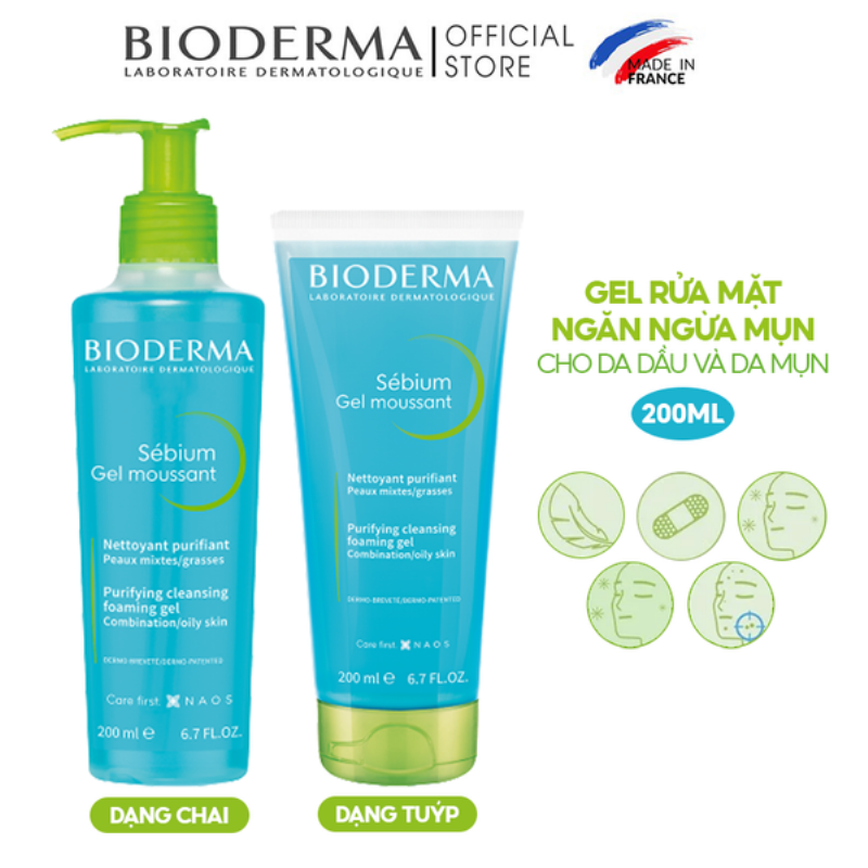 Sữa rửa mặt Bioderma cho da dầu