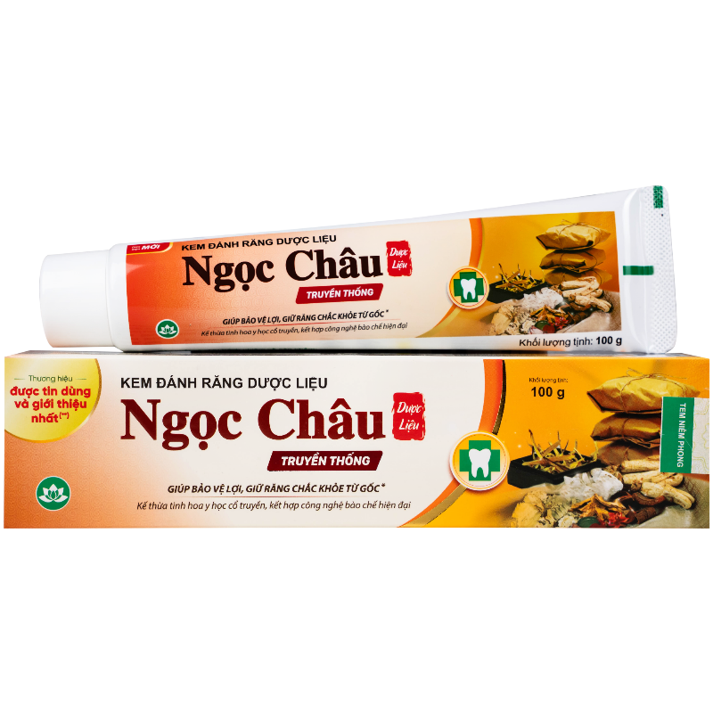 Kem đánh răng Ngọc Châu với thành phần thảo dược tự nhiên chăm sóc răng miệng