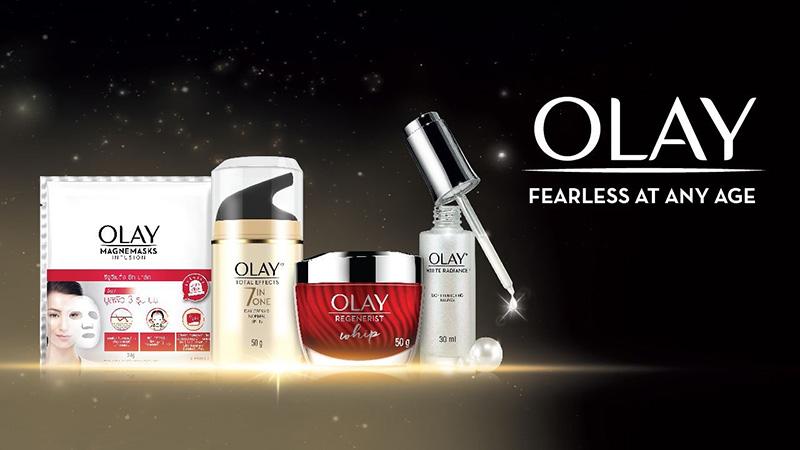 Hình ảnh kem Olay Regenerist Retinol24 Night Cream/Serum với bao bì màu tím đặc trưng, nhấn mạnh thành phần Retinol trị nám