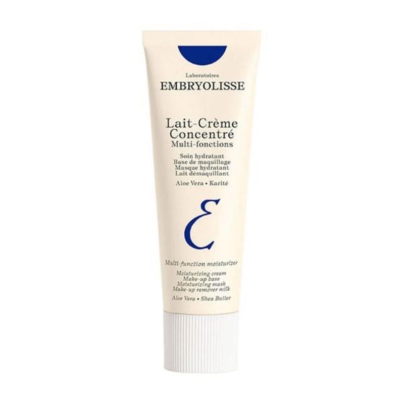 Hình ảnh minh họa các mẹo nhỏ khi sử dụng kem Embryolisse Lait-Crème Concentré, như làm ấm kem trước khi thoa hoặc dùng trên da ẩm.
