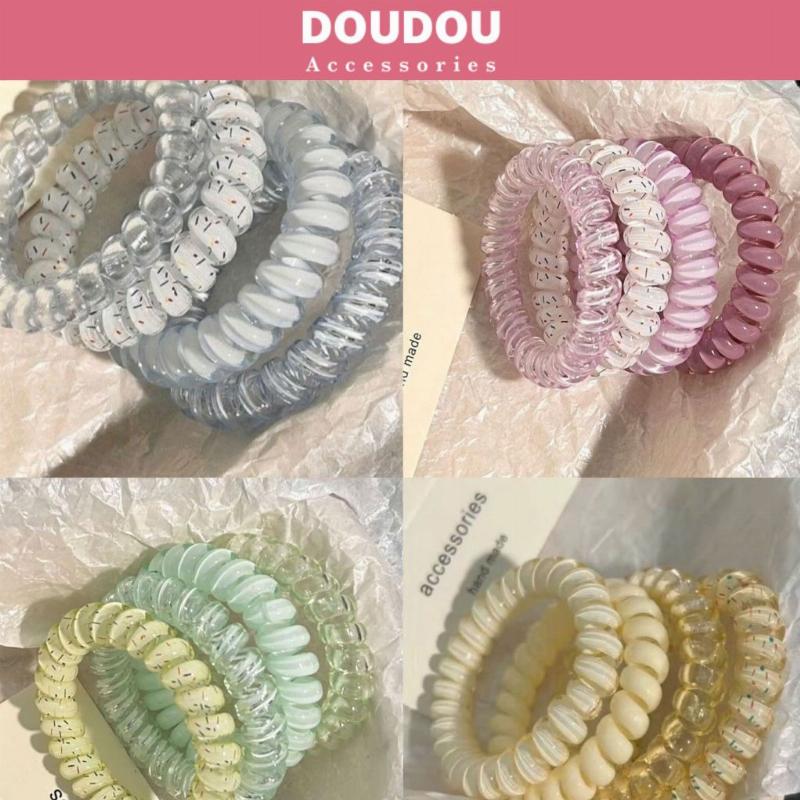 Hình ảnh các loại dây buộc tóc lò xo chất lượng cao được đóng gói