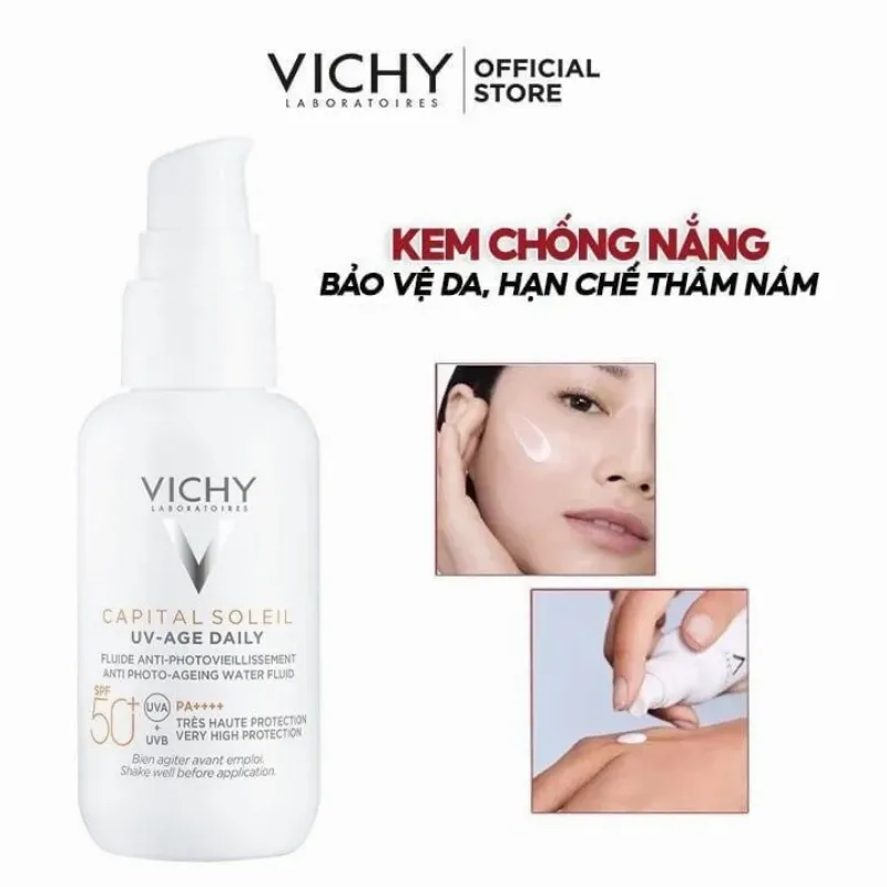 cach do luong kem chong nang vichy cho mat va body