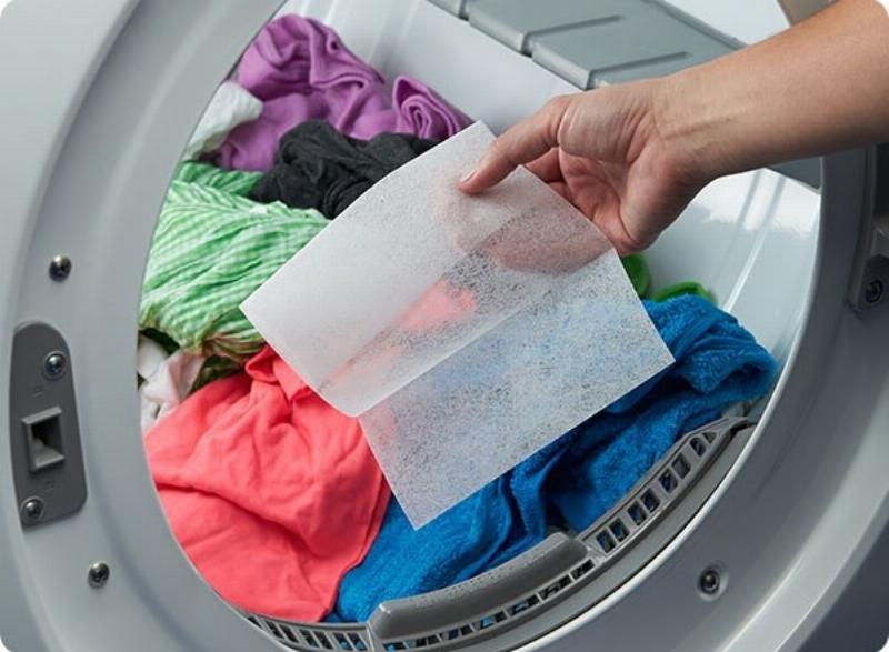 Những cách dùng giấy thơm quần áo sáng tạo ngoài máy sấy