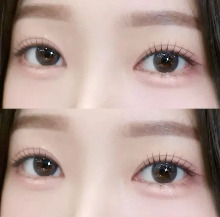 Một đôi mắt được nối mi Volume, hàng mi dày và cong ấn tượng, tạo sự quyến rũ, cuốn hút cho khuôn mặt