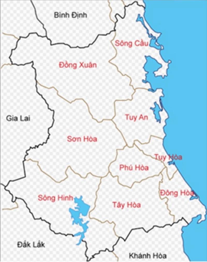Sơ đồ hoặc bản đồ thể hiện các đơn vị hành chính của tỉnh Long An (thành phố, thị xã, huyện) nơi có biển số 62