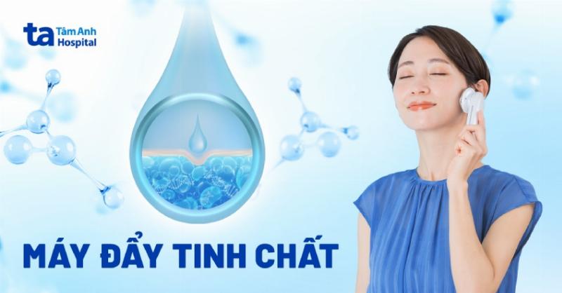 Hinh anh cac buoc su dung may day tinh chat trong quy trinh cham soc da