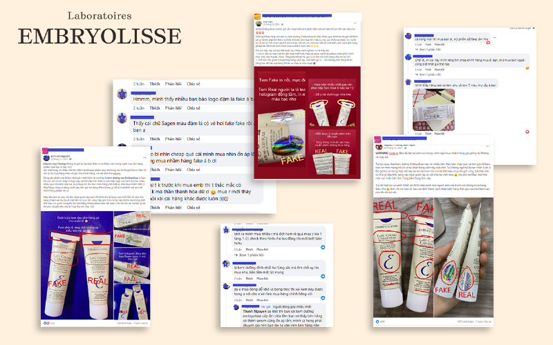 Hình ảnh so sánh kết cấu hoặc hiệu quả của kem Embryolisse Lait-Crème Concentré với một loại kem dưỡng ẩm thông thường khác, làm nổi bật sự khác biệt về cảm giác trên da hoặc khả năng làm lót.