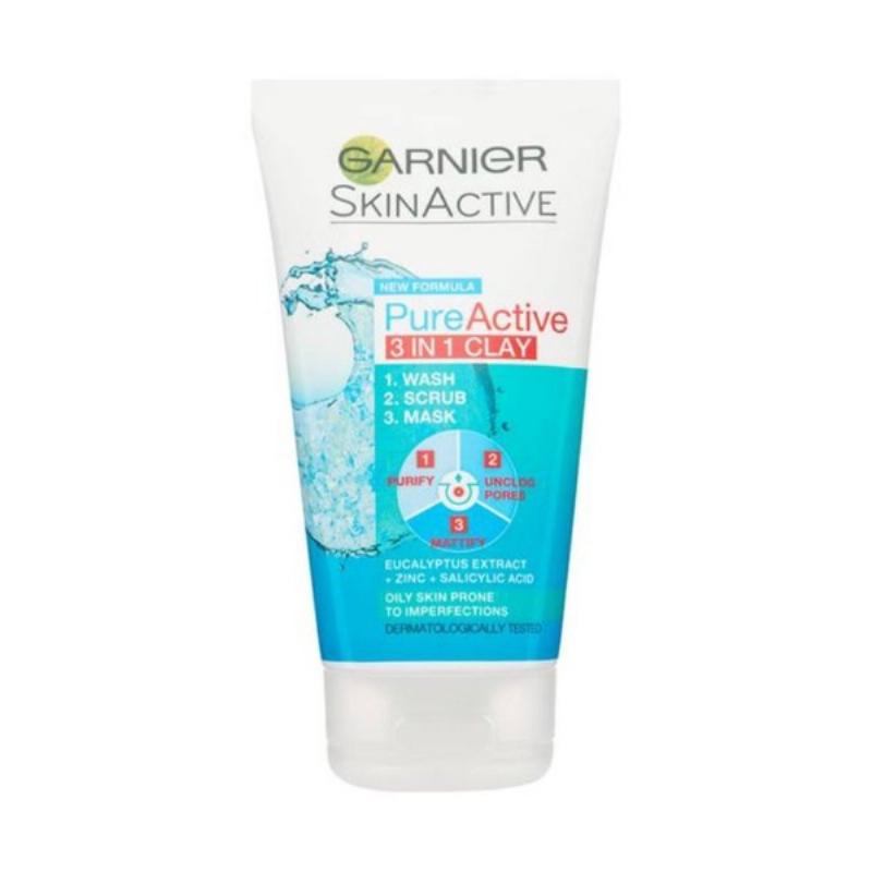 Hướng dẫn chi tiết cách sử dụng Garnier Pure Active 3 in 1 như sữa rửa mặt, tẩy tế bào chết và mặt nạ