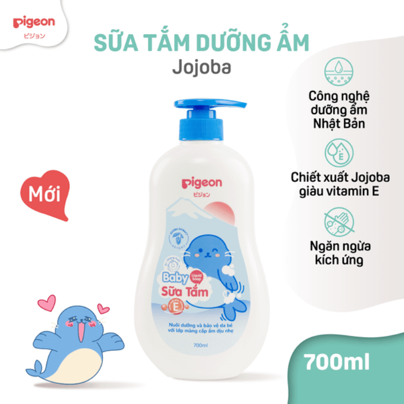 Thành phần tự nhiên trong sữa tắm Pigeon giúp chăm sóc dịu nhẹ làn da bé