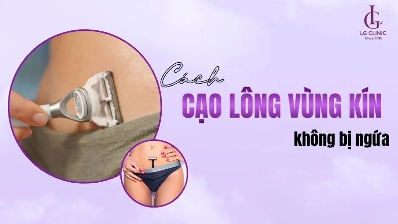 Hình ảnh minh họa cạo lông vùng kín an toàn tại nhà với dao cạo mới và gel cạo chuyên dụng